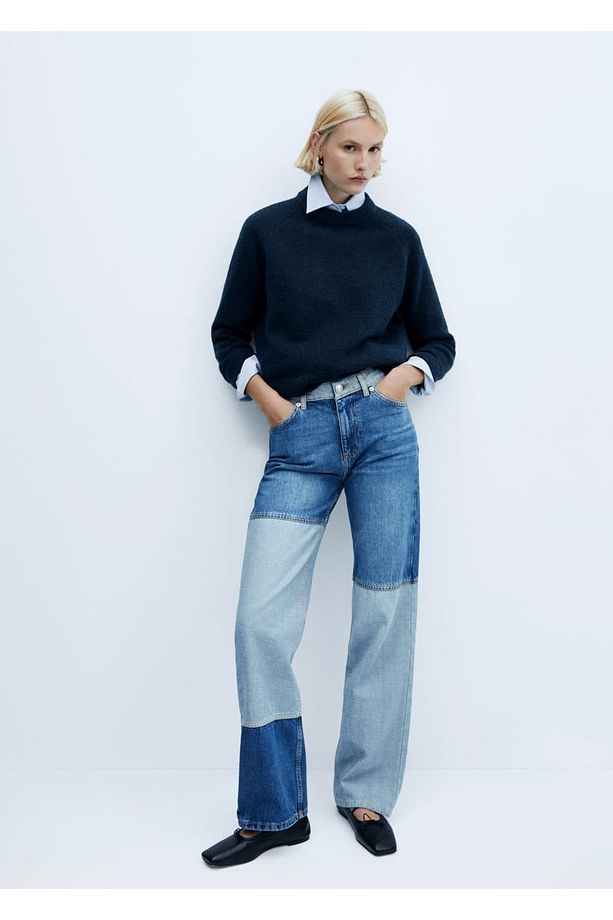 Patchwork Wideleg Kot - 7