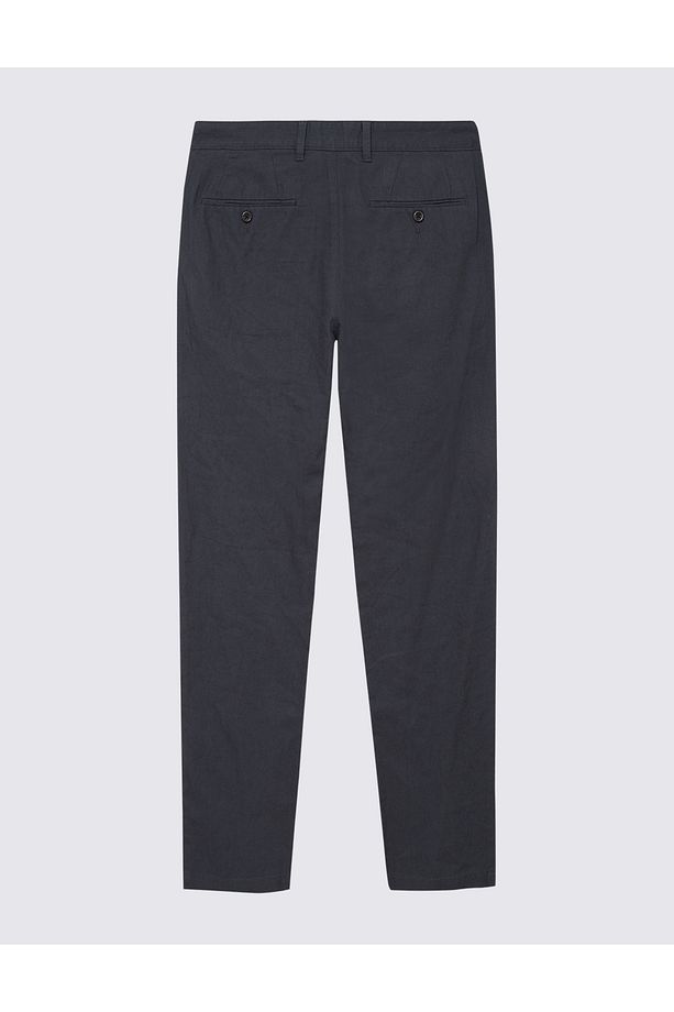 Regular Fit Keten Pantolon - 3