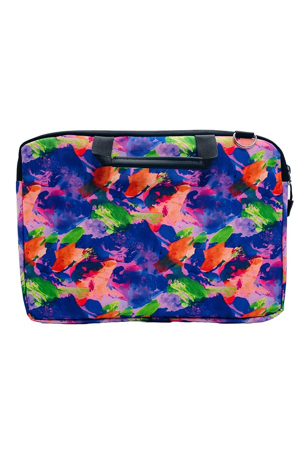 13-13.3-14'' Inç Mor Soyut Desen Suya Dayanıklı Askılı/laptop/macbook/notebook/kılıf/çanta - 5