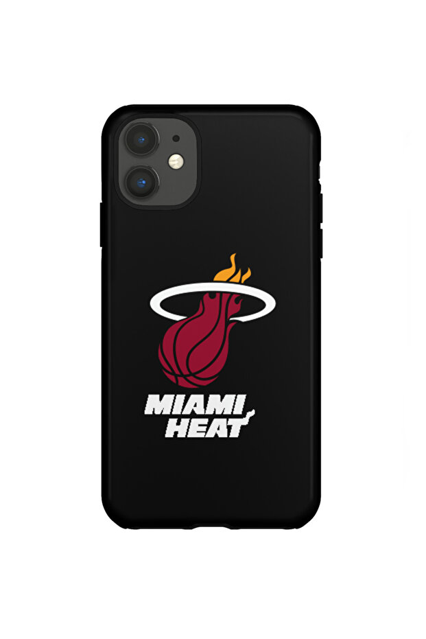 iPhone 11 Compatible Camera Protected Model Pattern Miami Heat Suede Inside Launch Case - 1