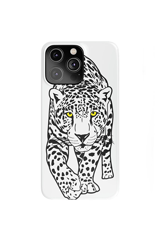 iPhone 14 Pro Compatible Tiger Velvet Patterned Launch Case - 1