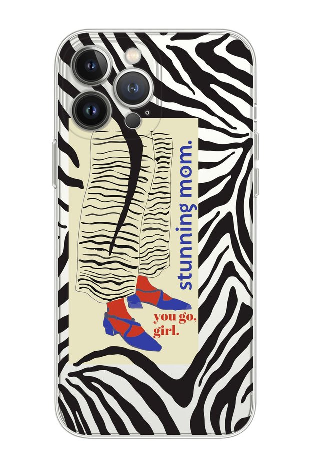 iPhone 14 Pro Compatible Stunning Mom Designed Premium Transparent Phone Case