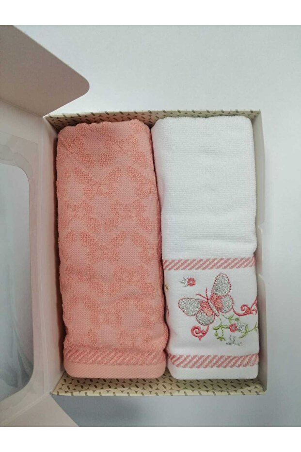 MODIZ ELEGANCE IRIS BORDER 2-PACK BOX TOWEL FLAP - 2