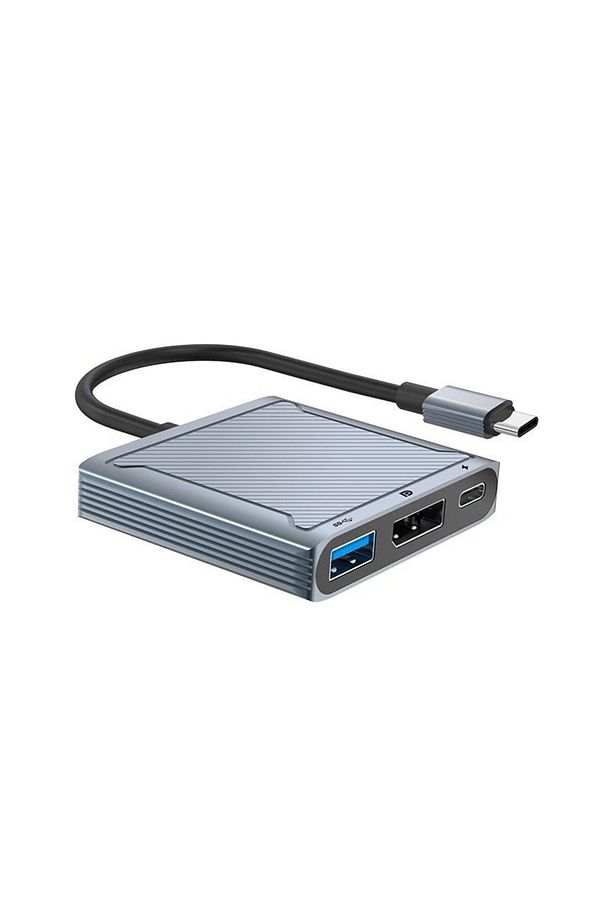 NR33 Apple MacBook Uyumlu 3in1 Display Port HUB Adaptör 8K 60hz Type-C USB PD 100W Cep Telefonu Şarj - 1
