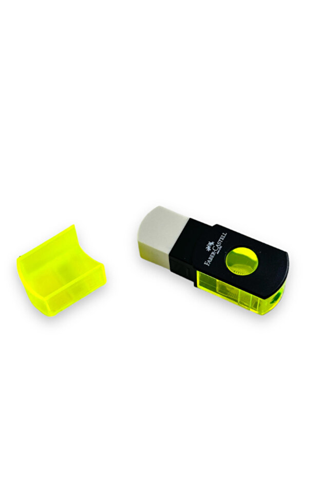 RECTANGULAR EMBROIDERED Pencil Sharpener - YELLOW - 2