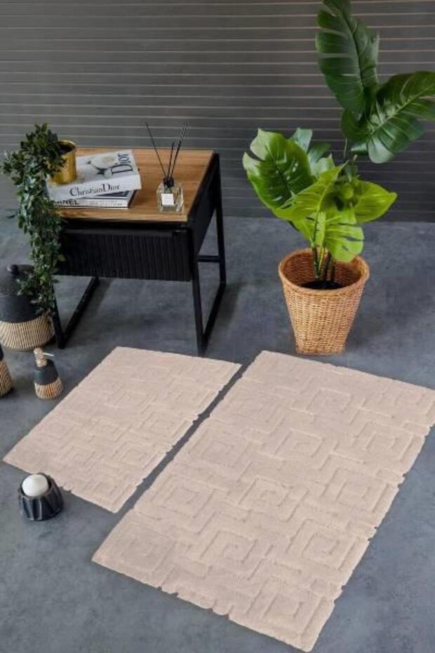 Istanbul Meander Beige Toilet Set - Good Night