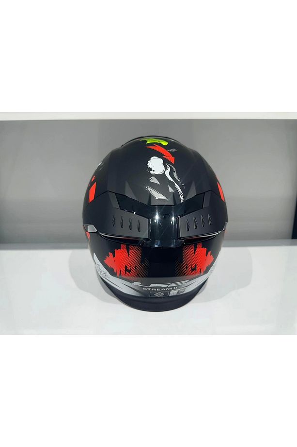Stream 2 Angry Monkey Mat Siyah-kırmızı Kask - 4