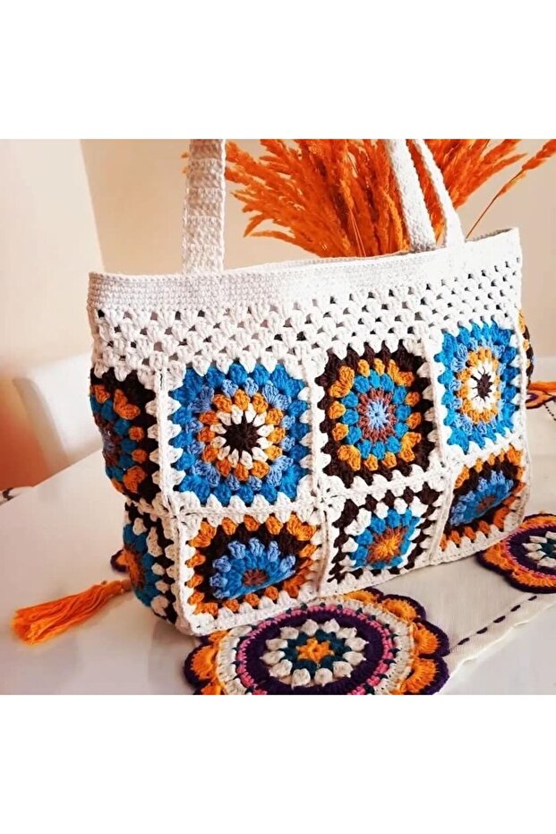 حقيبة كروشيه محبوكة يدويًا