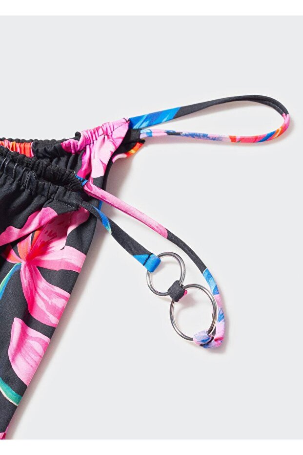 Brazilian Bikini Bottom with Tropical Pattern - 5