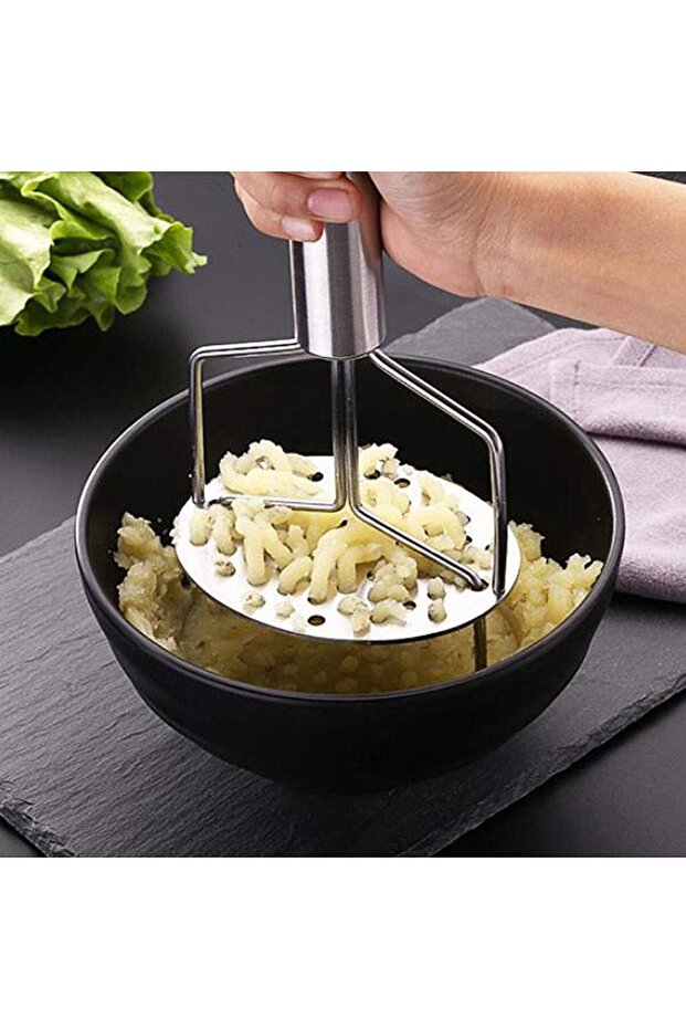 Paslanmaz Çelik Çift Katmanlı Patates Ezeceği - 4