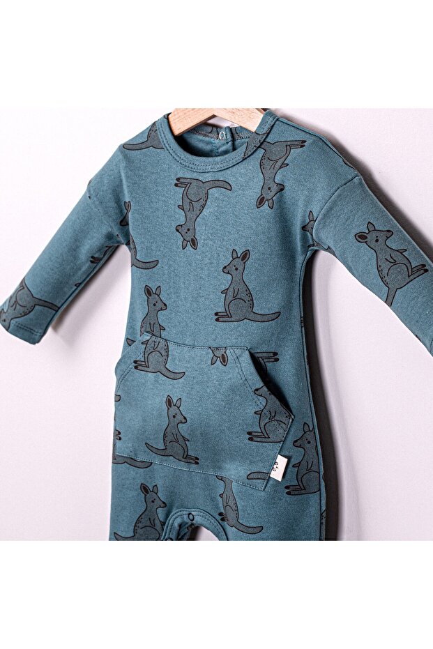 Pamuklu Baskılı Tulum - 1