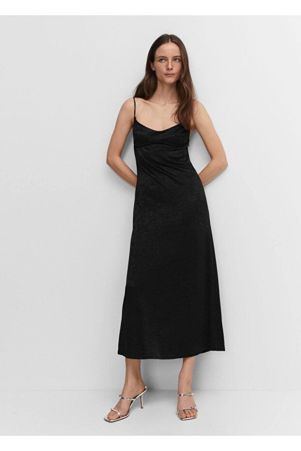 Sırtı Açık Uzun Elbise - 7