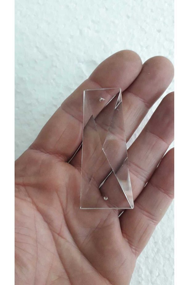 Şeffaf Kristal Kelebek Avize Taşı 5 Adet(BOY 5,7 CM-ENİ 2,5 CM) - 1