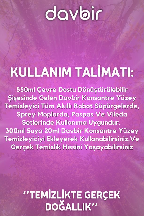 Lavanta Kokulu Akıllı Robot Süpürge Deterjanı, Sprey Mop Deterjanı, Yüzey Temizleyici 550ml - 6