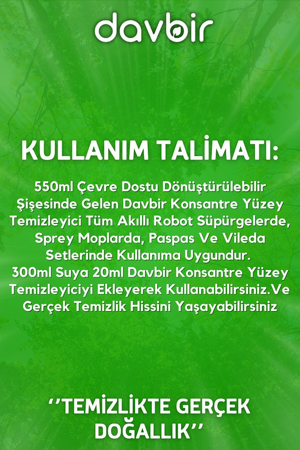 Yağmur Ormanı Kokulu Akıllı Robot Süpürge Deterjanı, Sprey Mop Deterjanı, Yüzey Temizleyici 550ml - 6