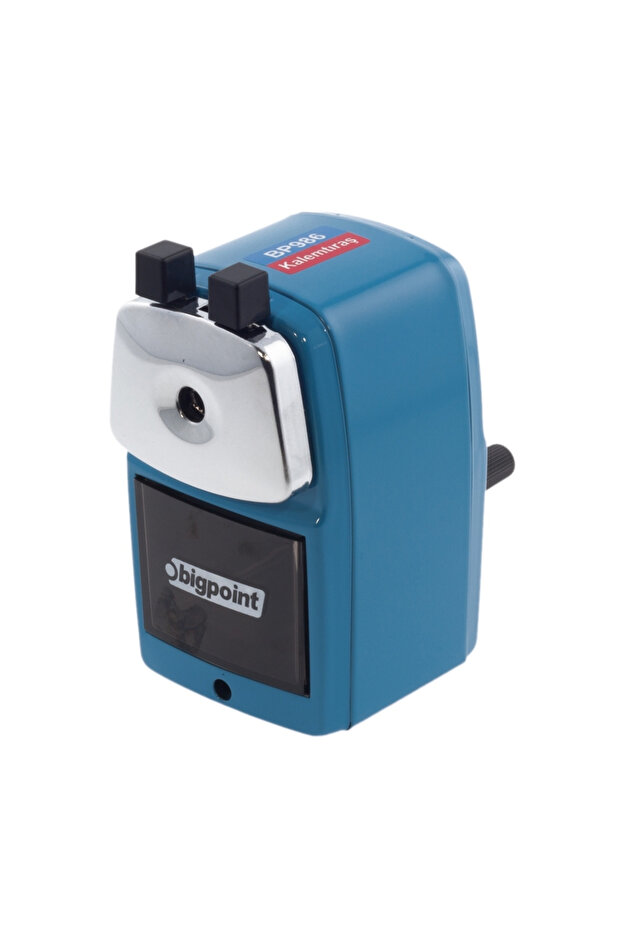 مبراة قلم رصاص باللون الأزرق من نوع المكتب - 1