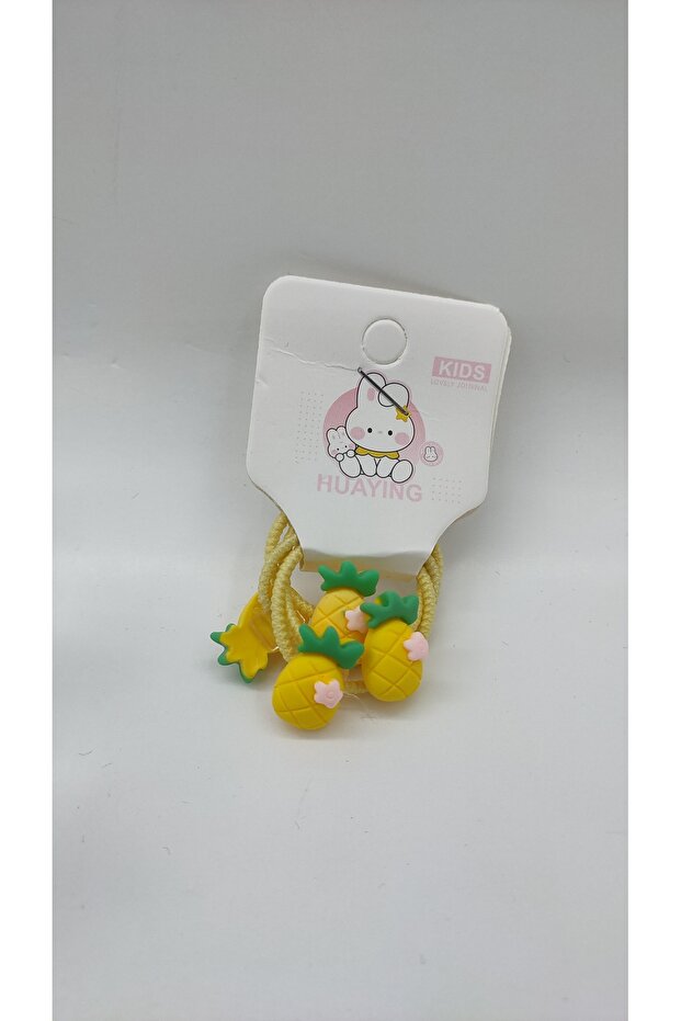 Fruit patterned 4-piece rubber set