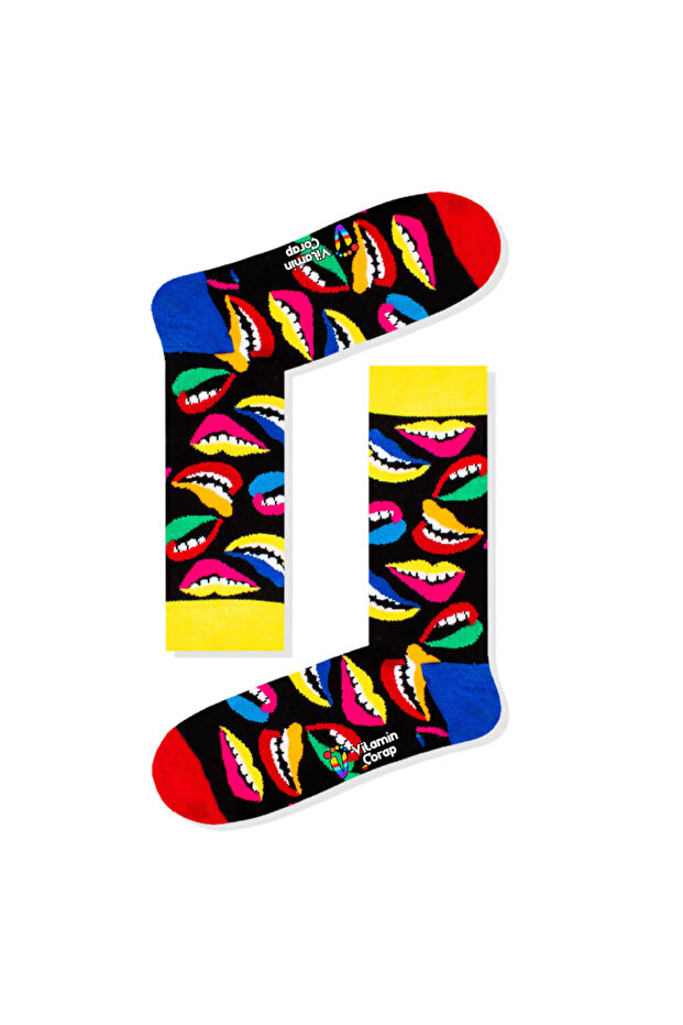 جوارب ملونة للشفاه - 1