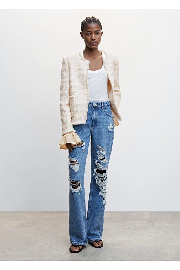 Tweedjacke mit Manschetten - 2