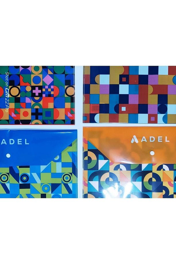 Faber Castell Desenli Çıt Çıtlı Zarf Dosya (1ADET) Yüksek Kalite - 5