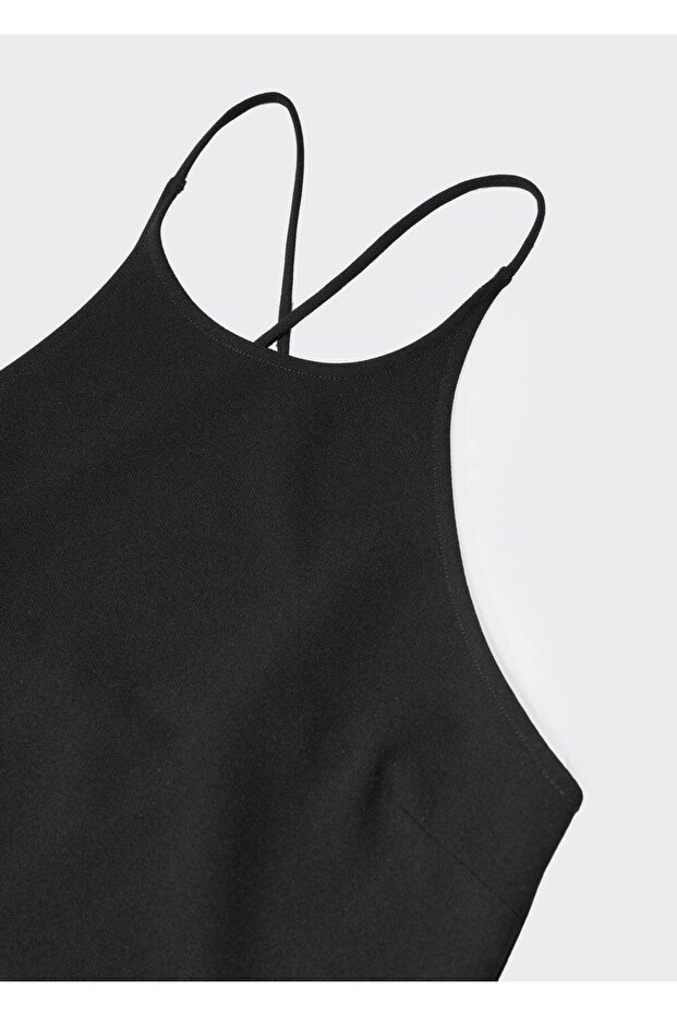 Sırtı Anvelop Kesim Elbise - 6