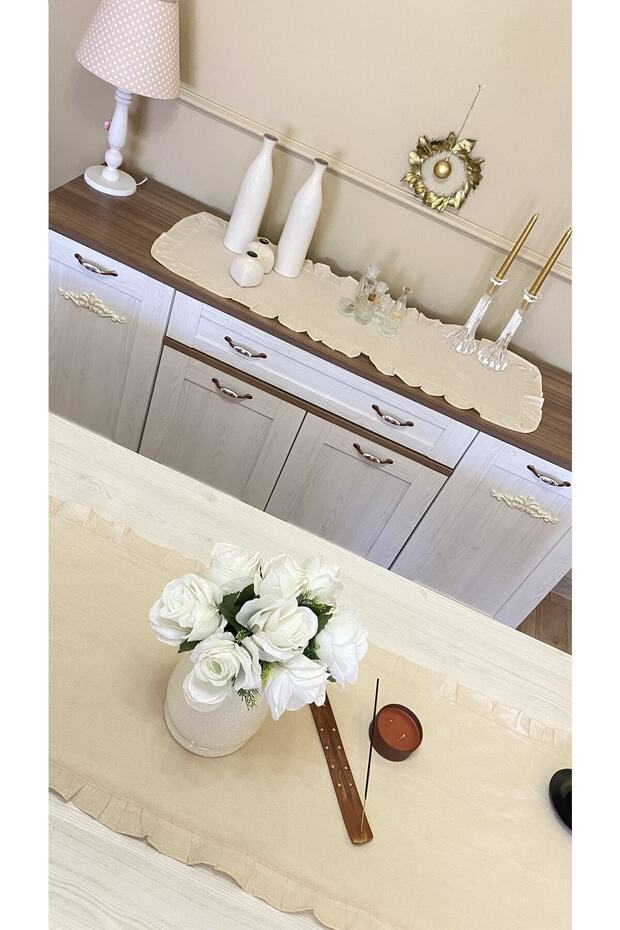 Fırfırlı Runner Set 40x160 40x120 2 Adet - 4