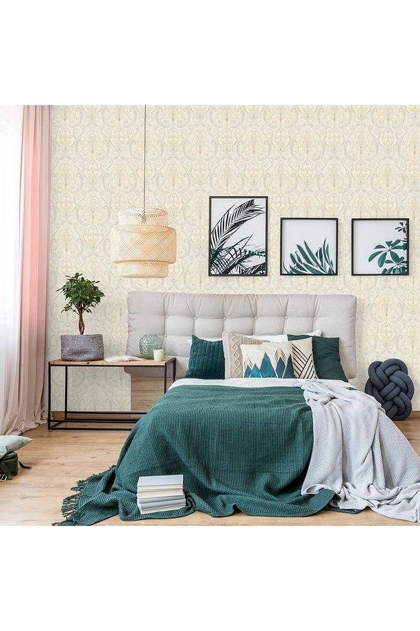 Tropicano Renkli Damask Desen Duvar Kağıdı 9901-2: Krem | Ce, Iso 9001, Iso 10002, Iso 14001 - 7