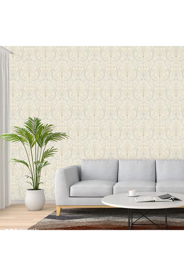 Tropicano Renkli Damask Desen Duvar Kağıdı 9901-2: Krem | Ce, Iso 9001, Iso 10002, Iso 14001 - 3