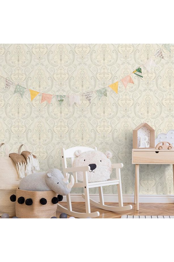 Tropicano Renkli Damask Desen Duvar Kağıdı 9901-2: Krem | Ce, Iso 9001, Iso 10002, Iso 14001 - 8