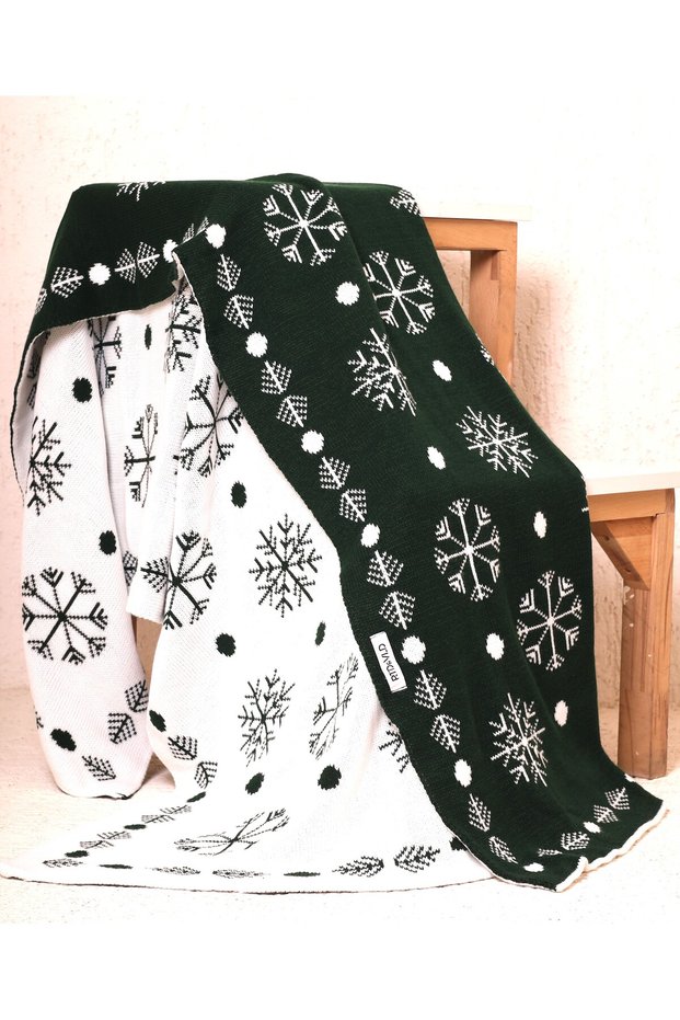 RTD & VLD New Year's Pattern Knitwear Blanket Sofa Shawl