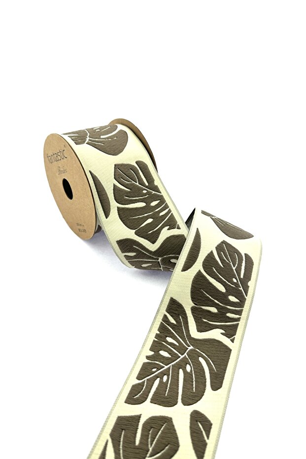 LEAF PATTERNED WOVEN BORDER (7 CM. WIDTH - 3.5 MT. LENGTH) - 1