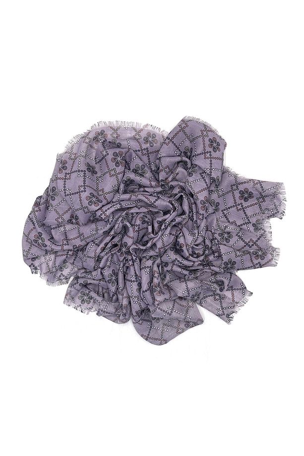 5'li Set Çiçekli Etnik Desen Flamlı Pamuklu Yazma Hediyelik Eşarp 100x100cm Toptan Dağıtmalık - 5