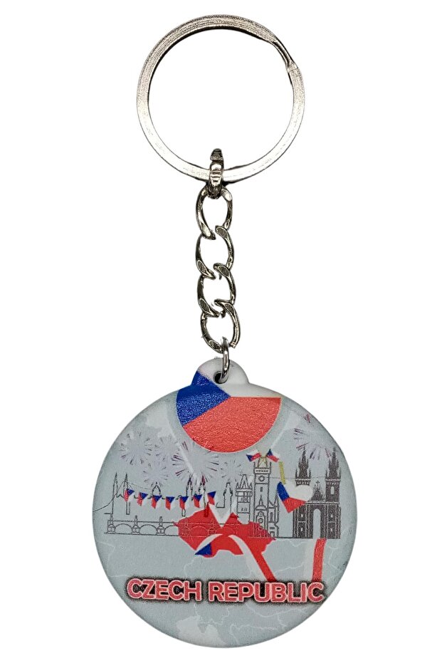 Czech Republic Themed Keychain Lid Opener