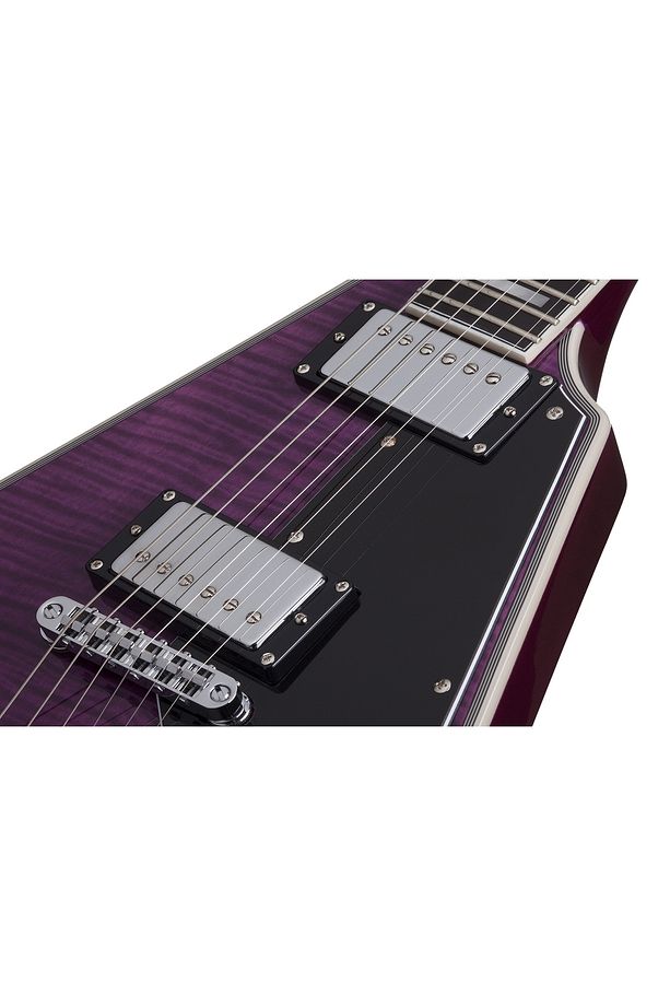 V-1 Custom Elektro Gitar (Trans Purple) - 3