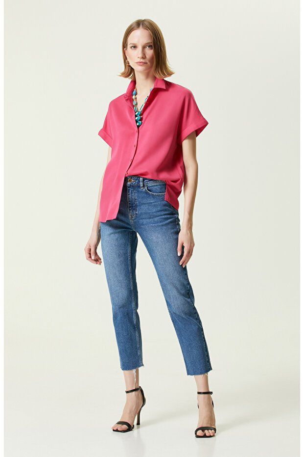 İndigo Denim Pantolon - 1