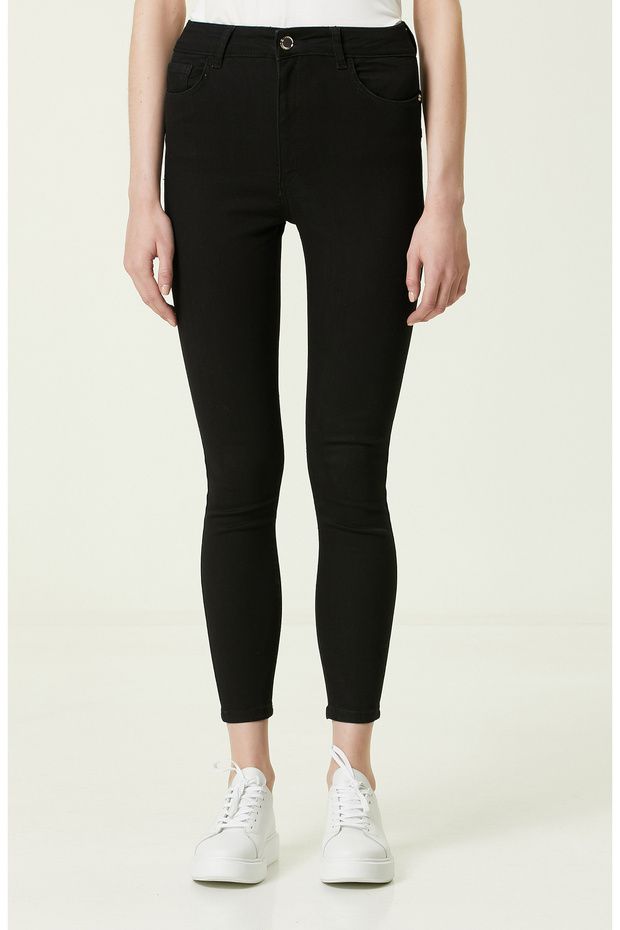 Siyah Denim Pantolon - 2