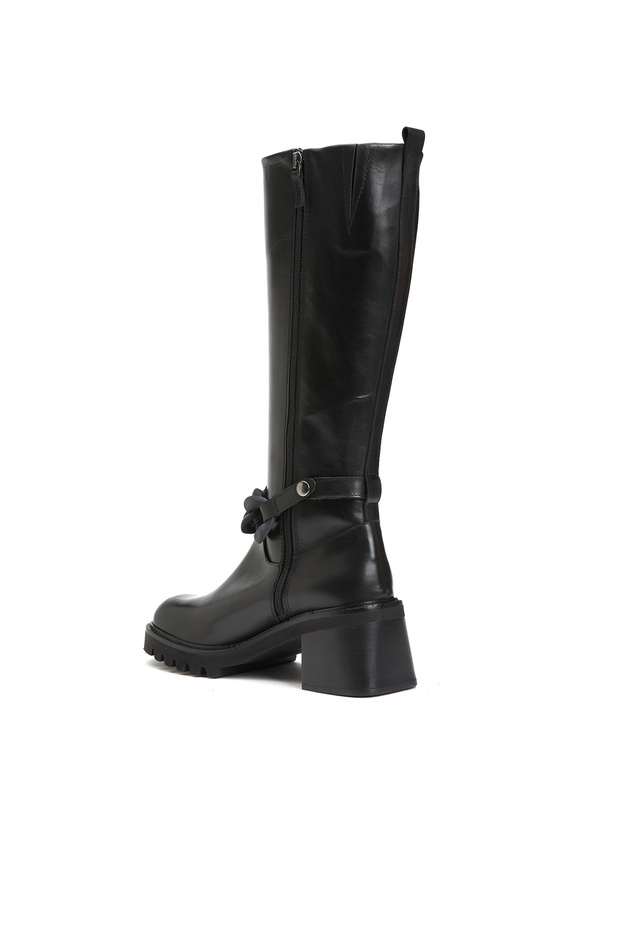 Siyah Kadın Deri Çizme - 3