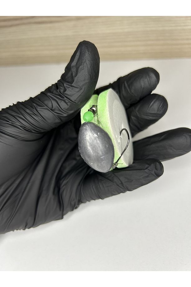 1 Adet Glowlu Tek Iğneli 30 gram Gezer Kurşunlu Hazır Olta Iğnesi Kıyı - 7