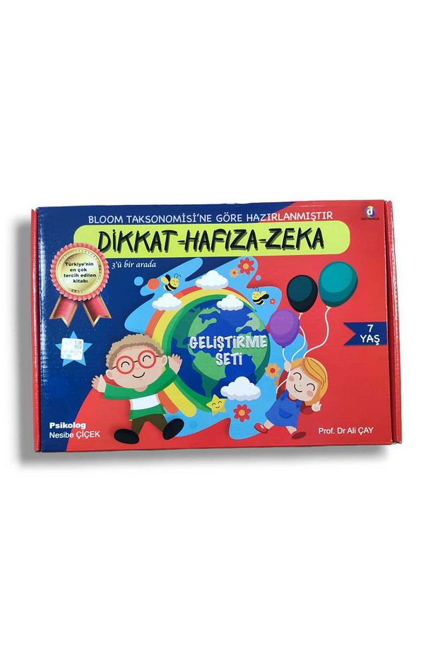 Dikkat Hafıza Zeka Güçlendirme Geliştirme Seti 7 Yaş + Sertifika - 1