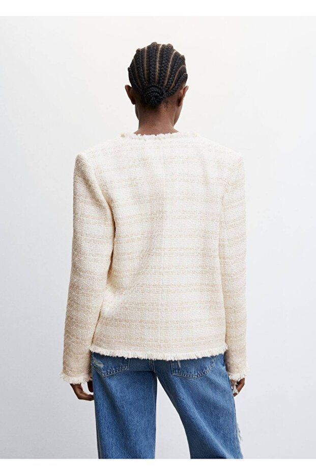 Tweedjacke mit Manschetten - 4