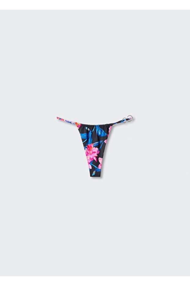 Brazilian Bikini Bottom with Tropical Pattern - 3