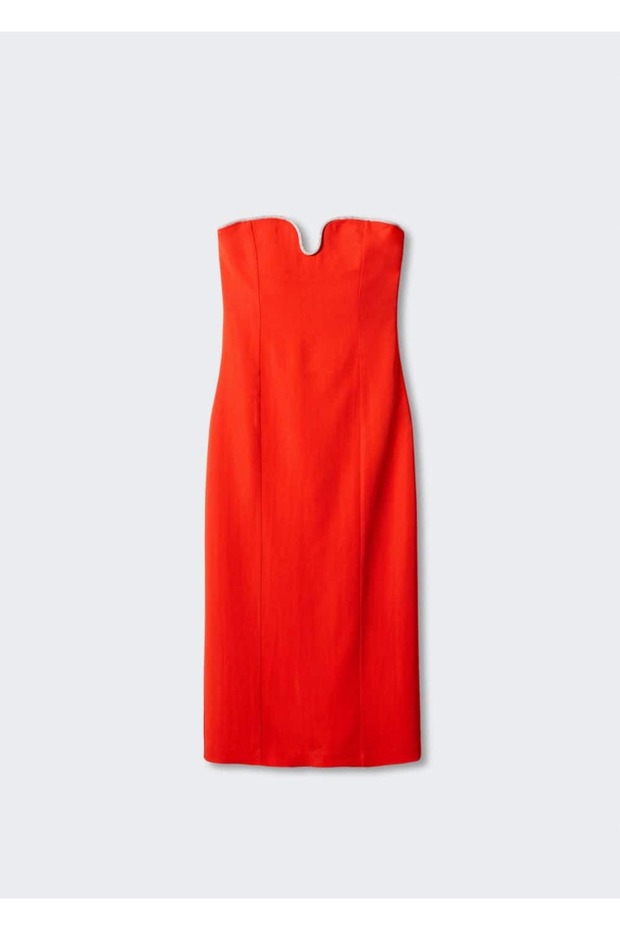 Kleid mit metallischem Kragendetail - 3