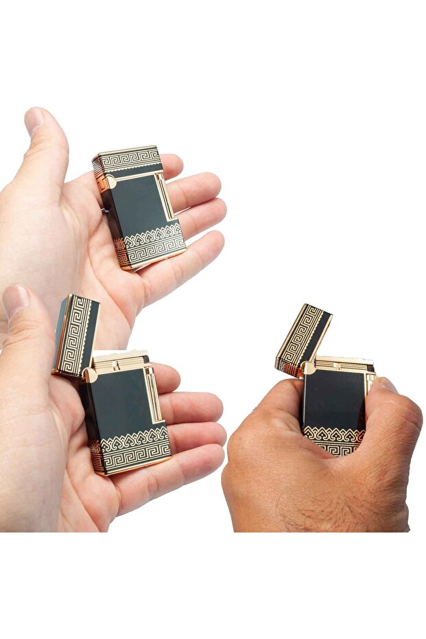 Metal Gazlı Çakmak - Dupont Tarz Üst Düzey Çakmak - 4