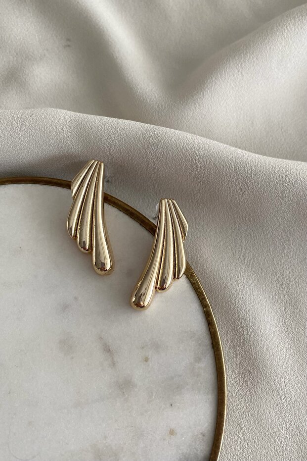 Gold Color Small Pendant Earrings
