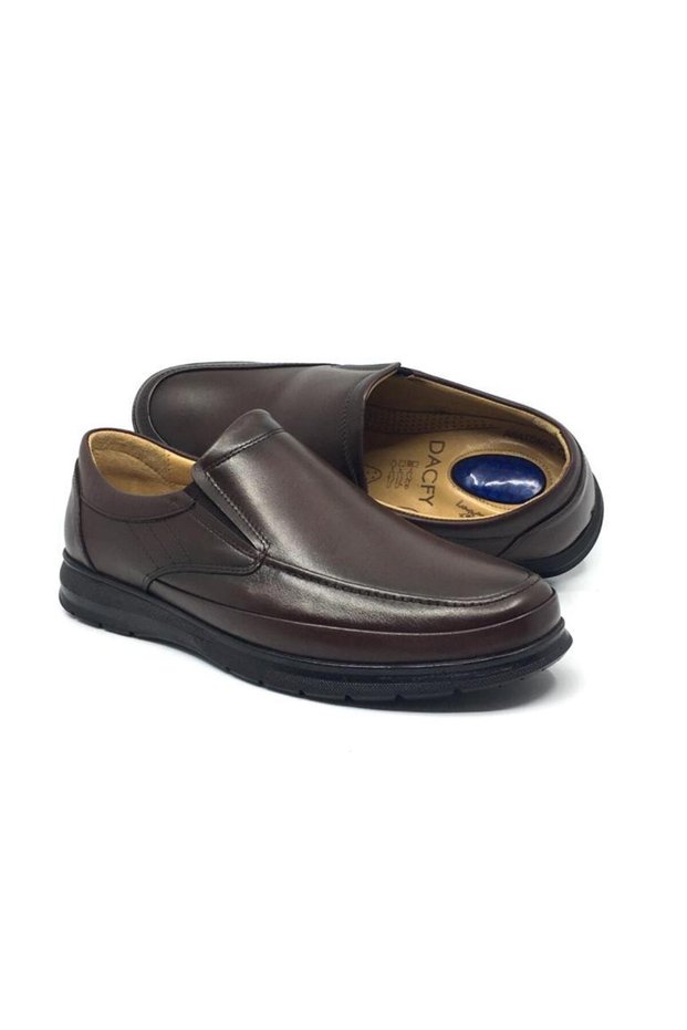 Dacfy 100% Genuine Leather Men's Winter Comfortable Daily Casual Dad Shoes 40-44