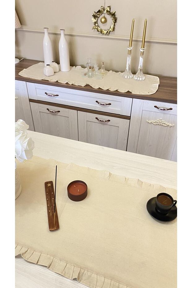 Fırfırlı Runner Set 40x160 40x120 2 Adet - 1