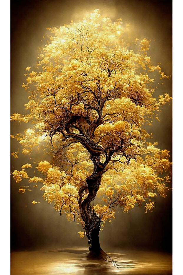 ALTIN AĞAÇ KANVAS TABLO - 1