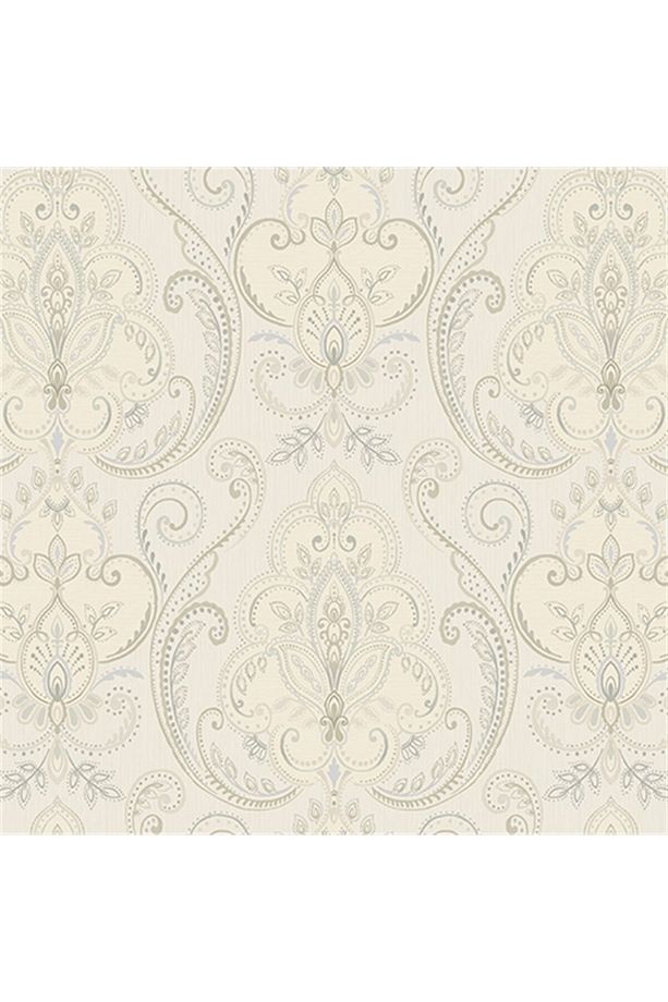 Tropicano Renkli Damask Desen Duvar Kağıdı 9901-2: Krem | Ce, Iso 9001, Iso 10002, Iso 14001 - 1