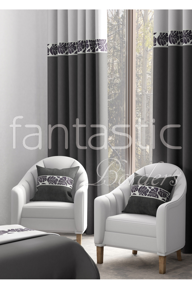 LEAF PATTERNED WOVEN BORDER (10 CM. WIDTH - 3.5 MT. LENGTH) - 2