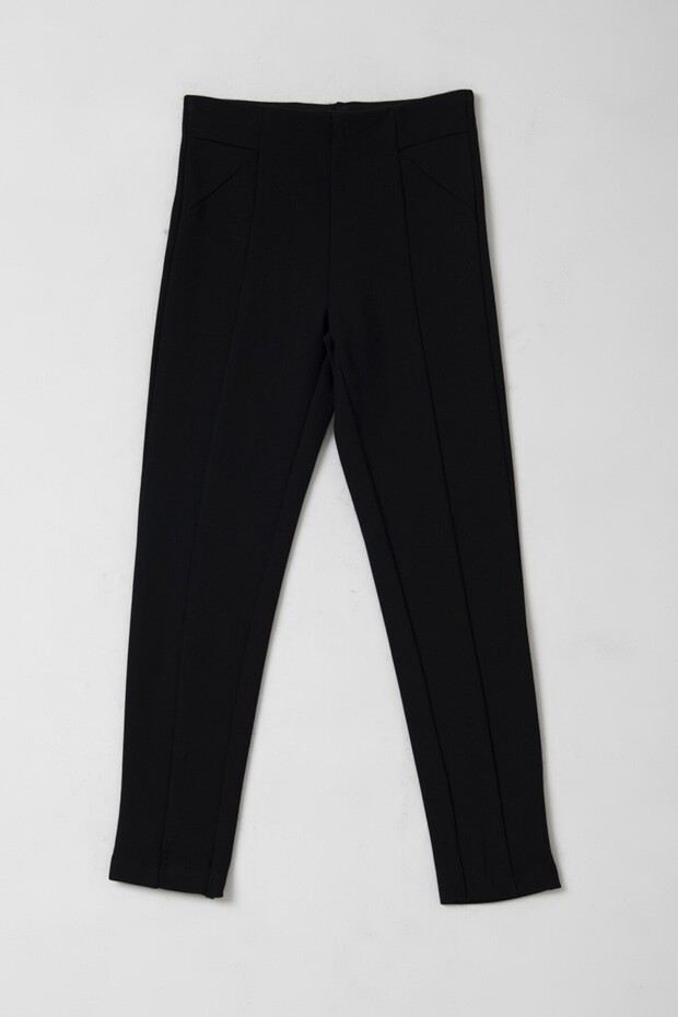 Kız Çocuk Lastikli Bel Çelik Örme Tayt - 1